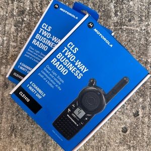 Motorola Walkie talkies.